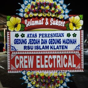 papan bunga selamat sukses peresmian